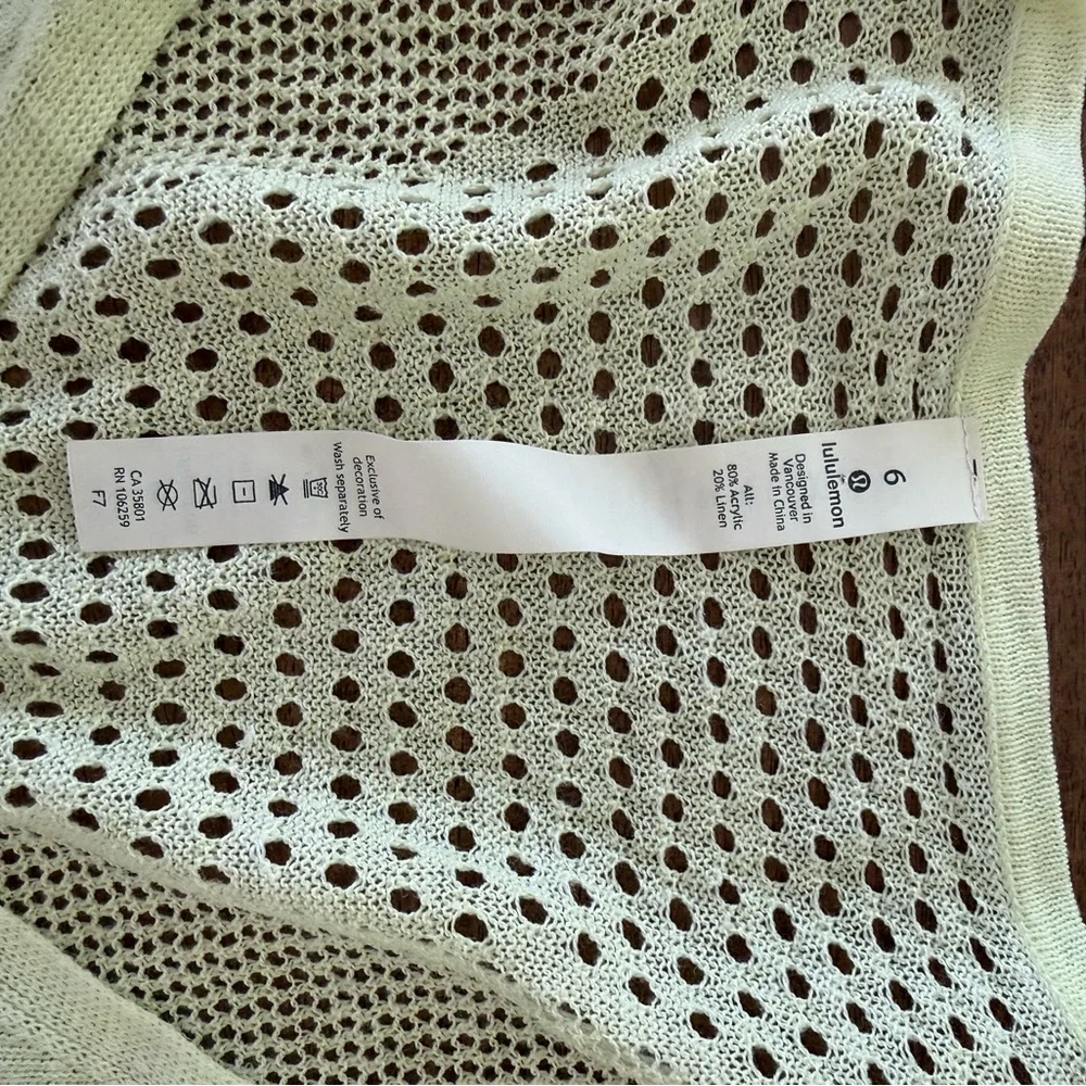 Lululemon Still Movement Sweater Linen